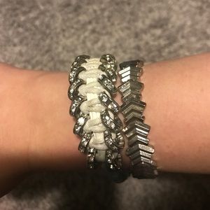Silver fashion bracelets